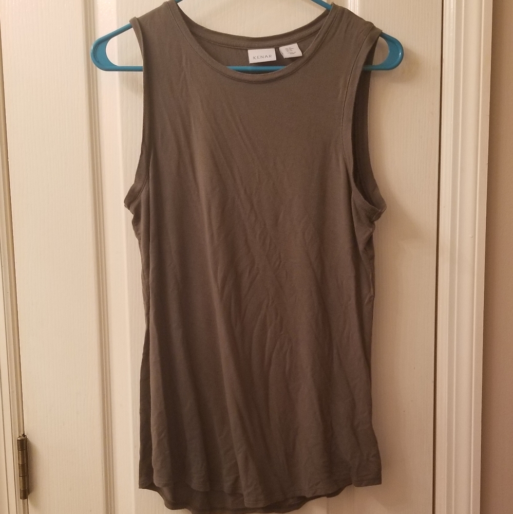 Army green tank top